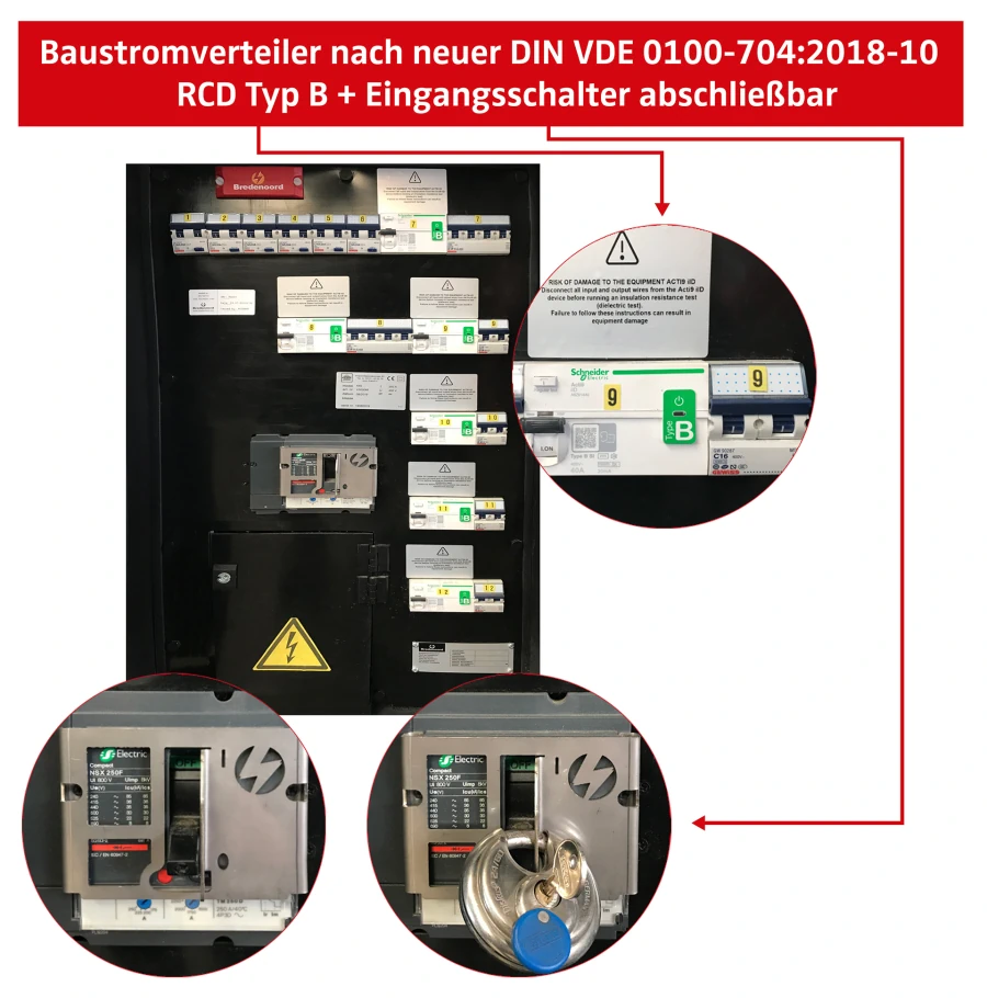 Baustromverteiler nach VDE